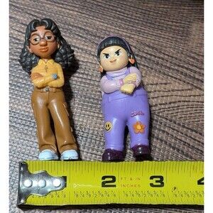 DISNEY Pixar Turning Red Miriam & Abby Figures 2" Mini Toy Cake Toppers RARE Lot